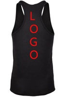 OEM personnalisé 100% coton gilet d'entraînement lourd musculation muscle Fitness Stringer course Singlet Gym débardeur pour hommes