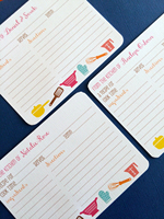 Cartes de recettes personnalisées 4x6, cartes de recettes personnalisées