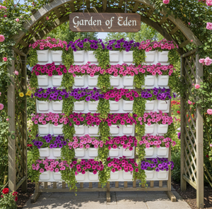 Wholesale Vertical Garden Double <b>Pocket</b> <b>Plastic</b> Wall Planters with Removable Inner Pots Factory Direct Eco-friendly - Product Image 6