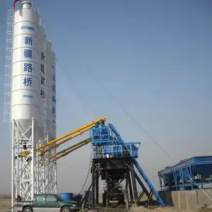 HZS 중국의 한 콘크리트 시멘트 기계에 고정식 콘크리트 배치 공장 3 모델