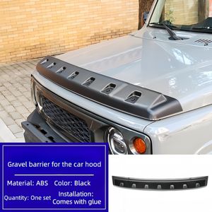 Apto para Suzuki Jimny JB64JB74 de 2019 a 2021. Una tira decorativa elevada para la entrada de aire en el capó negro del motor. - Product Image 1