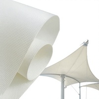 Tissu PVC tissé ignifuge et coupe-vent 1000D de poids moyen, enduit, haute résistance à la traction, anti-UV, résistant à l'eau, qualité usine