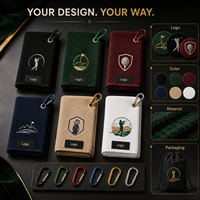 Toalla de Recuerdo de Golf con Impresión Personalizada del Mapa del Campo, Mercancía Memorabilia para Clientes de Tiendas de Artículos de Golf