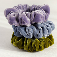 Frauen Haarschmuck Seide Haar Ring Hase Kaninchen Ohren Seide Samt Elastic Scrunchie