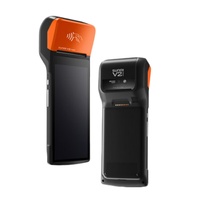 RAM 2GB ROM 16GB NFC V2Pro 5.5 inci Android 7.1 Terminal POS Mendukung Pencetakan Barcode USB WiFi 4G SIM Pemindaian Bluetooth