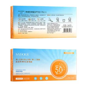 Krim Tabir Surya Mini Spf 50, produk baru alami ringan, pelembab hidrasi, tahan air perawatan wajah tabir surya