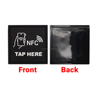 Étiquette NFC en silicone lavable pour vêtements 213 215 216 13,56 MHz, à coudre, résistante à la chaleur, patch RFID pour le linge et les vêtements