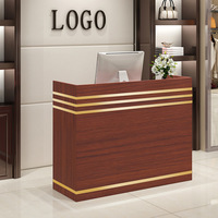 Comptoir de réception moderne sur mesure pour boutique, design de salon de beauté, mobilier de bureau, comptoirs de caisse