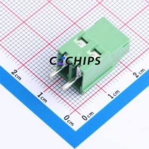 DB130V-5.08-2P-GN-S Screw Terminal Block Through hole Component (THT),P=5.08mm Connector 1x2P 5.08mm Green Through Hole - Product Image 2