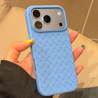Coque de luxe rafraîchissante en tricot pour iPhone 18 Pro Max, étui de protection souple ultra-fin pour iPhone 17 Pro, 15, 16, 13, 14, 12