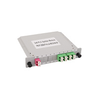 Répartiteur PLC à cassette en fibre optique SC UPC 1x2 1x4 1x8 1x16 1x32, boîtier de répartition monomode FTTH enfichable APC personnalisé