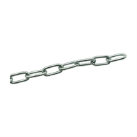 Chaîne à maillons soudés sur mesure OEM, électrogalvanisée, en acier au carbone, à maillons longs, pour usage industriel
