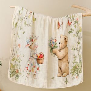 105*105cm otoño 6 capas recién nacido dibujos animados accesorios <span class=keywords><strong>de</strong></span> impresión infantil bambú algodón bebé Toalla <span class=keywords><strong>de</strong></span> baño manta <span class=keywords><strong>aire</strong></span> <span class=keywords><strong>acondicionado</strong></span> - Product Image 5