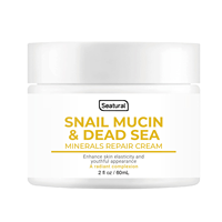 Crème réparatrice SPF 30 à la mucine d'escargot et aux minéraux de la mer Morte, crème liftante et hydratante en profondeur pour le visage et le cou, anti-âge, lissante