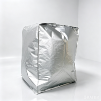 Sac FIBC en aluminium multicouche, forme bouteille en haut et en V en bas, pour l'emballage de l'alimentation animale, des aliments et autres marchandises en vrac