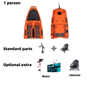 Lsf Modulaire <span class=keywords><strong>3</strong></span> Sectie/<span class=keywords><strong>2</strong></span> Sectie Pedaal Vissen Kajak Voor 1-<span class=keywords><strong>2</strong></span> Personen Surfen Multifunctionele Power Fin/Propeller/Motor - Product Image 3