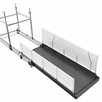 Plateforme de rampe de chargement rétractable pour conteneurs de déchets, camions de recyclage, équipement de transport de matériaux, fournisseur