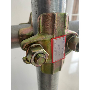 Xây dựng giàn giáo thép giàn giáo <span class=keywords><strong>Coupler</strong></span> Bìa cố định ốc vít ý loại giả mạo đôi <span class=keywords><strong>Coupler</strong></span> - Product Image 2