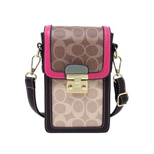 2024hot Sale Zomer Nieuwe Hoogwaardige Vintage Design Mobiele Telefoon Tas Bedrukt Stijlvolle Crossbody Tas Met Lange Riem