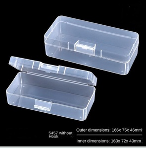 Boîte en plastique transparente boîte épaissie rectangulaire pp avec couvercle pièces boîte de rangement accessoires boîte matériel outil boîte d'emballage - Product Image 3