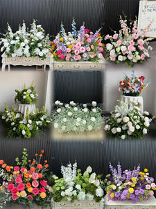 Hot Pink Beautiful <span class=keywords><strong>Good</strong></span> Review Centro de mesa Arreglo Plantas Greenery Garland Flor silvestre - Product Image 3