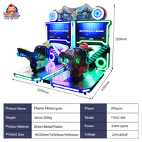 Máquina de Juego de Arcade Simulador de Carreras de Motos Reacondicionada para Dos Personas para Anime City