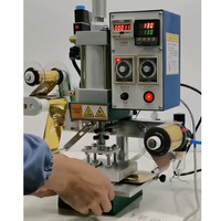 Impressora Digital Pneumática Profissional Automática Multicolorida para Estampagem a Quente, Máquina de Prensa de Folha Dourada para Gravação de Logotipos em Couro