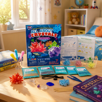 Fabricant de kits d'apprentissage ODM/OEM BIG BANG SCIENCE |   Kit de culture de cristaux STEAM pour les cours de chimie et de cristallographie à l'école