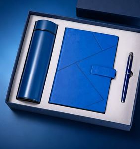 Premium Notebook Gift Set With Pen and Bottle Customizable Corporate Promotional Gifts Item With Logo Cup and Notebook Gift Set - Product Image 1