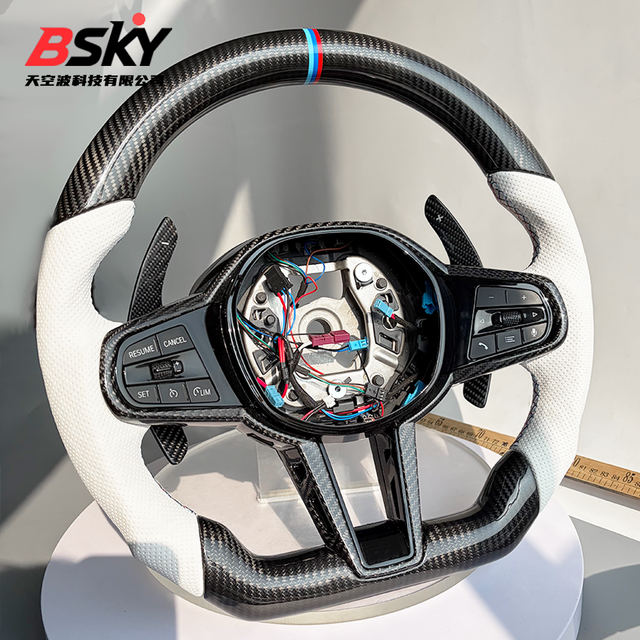For BMW G Series M3 G80 M4 G82 M5 M6 F90 M8 X3m X4m X5m X6m G3x G1x G0x Customized Carbon Fiber Sports Steering Wheel