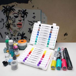 Custom Plastic Art Marker Drawing Pen Set with Dual-side Writing - Product Image 4