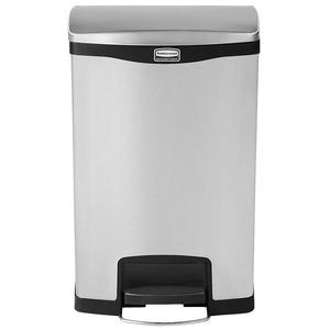 Cestino per Rifiuti Commerciale Rubbermaid con Pedale Frontale in Acciaio Inox da 50 L - Product Image 1