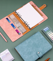 A5 PU Leder Notebook 6 Ring Binder Planer Abdeckung Füll papier Persönliche Planung Budget Binder Abdeckung
