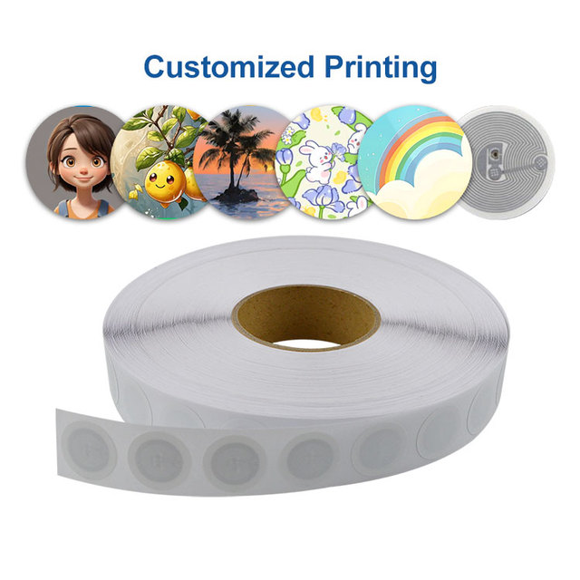 Custom Design Printable 13.56Mhz Small NFC Tags Ntag213 NFC Sticker Passive RFID Label for Archival Management