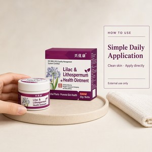 Crème Apaisante Personnalisée aux Herbes et Plantes 30g, Pommade au Lithospermum Lilac, Vente en Gros, Baume <span class=keywords><strong>Anti</strong></span>-Démangeaisons et Apaisant - Product Image 6