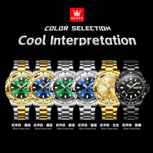 Reloj de Cuarzo Luminoso a Prueba de Agua de Acero Inoxidable con Calendario, 5560 Estilos Más Vendidos, Logotipo Personalizado OEM, ODM, para Hombre - Product Image 6