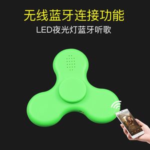 Pha Lê Trong Suốt Tay Spinner Nhấp Nháy Đèn LED Màu Xanh Răng Loa Fidget Spinner Ngón Tay Loa/Fidget Spinners Loa - Product Image 3