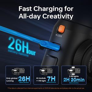 <span class=keywords><strong>Stabilisateur</strong></span> de <span class=keywords><strong>smartphone</strong></span> <span class=keywords><strong>ZHIYUN</strong></span> Smooth 5S AI à 3 axes avec lumière d'appoint intégrée et suivi du visage par IA pour iPhone et Android - Product Image 5