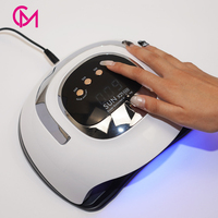 Promo Panas 320W 72LEDS SUNX21MAX Pengering Kuku LED Sumber Cahaya Ganda Sensor Inframerah Timer Otomatis Lampu UV untuk Peralatan Salon Kuku