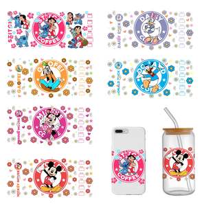 Etiquetas Adhesivas Personalizadas de Silicona PET de 16oz Resistentes al Agua, Lavables y Duraderas para Vasos, con Protección UV para Transferencia de Calor - Product Image 1