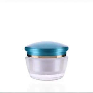 Luxury Empty Mushroom Shape 15g Acrylic Eye Cream Jar 30g 50g Face Plastic Cream Jars With Lids