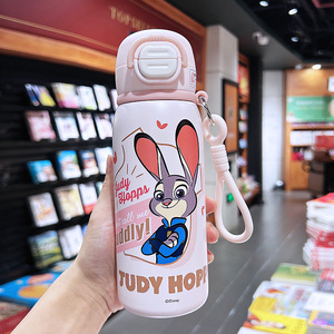 Termo Infantil de Dibujos Animados, Mickey, <span class=keywords><strong>Spiderman</strong></span>, Stitch, Zootopia, Nick, Botella de Agua de Acero Inoxidable con Pajita, Termo Portátil - Product Image 6