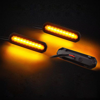 N2 3PCS Feux de calandre avant à LED ambre pour accessoires Ford Bronco 2021-2024 uniquement pour Badlands Wildtrak Everglades