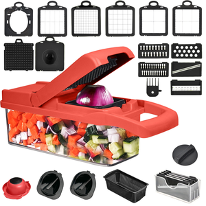 Fabrika toptan mutfak aksesuarları 14 in 1 gıda kesici karıştırıcı sebze soğan kıyıcı Mandoline dilimleme çok fonksiyonlu sebze - Product Image 3