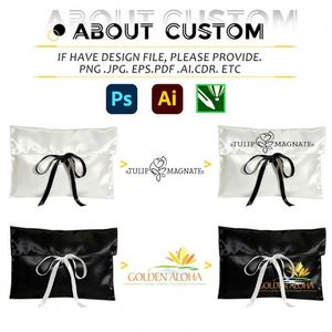 Bolsas de Regalo Promocionales Personalizadas con Logotipo, Bolsa de Almacenamiento de Maquillaje de Satén de Lujo para Mujer, para Joyería - Product Image 3