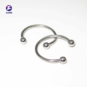 Anneau de lèvre en acier chirurgical 316L plaqué or, barre circulaire classique en forme de fer à cheval, bijoux de piercing corporel pour cadeau de fiançailles - Product Image 2