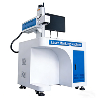 Nouvelle machine de marquage laser à fibre portable de haute précision 20W-100W à refroidissement par air avec prise en charge DXF pour la gravure sur métal