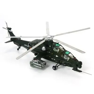Metal Helicopter Model Outdoor Playground Decor <b>Large</b> Scale Aircraft Replica China Aviation Display Piece - Product Image 1