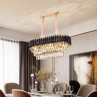 Lustre en cristal K9 de luxe vintage en laiton doré, design branche d'arbre, pour salon