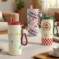 Tasse isotherme portable en acier inoxydable épaissi, design élégant, pour étudiants, trajets quotidiens, campus, activités de plein air et voyages